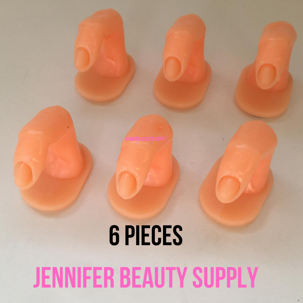 6 PCS NAIL PRACTICE FINGERS TRAINING PRACTICE DECORATION TRAINING FOR ACRYLIC