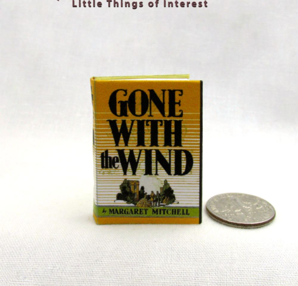 1:6 Scale GONE WITH THE WIND Miniature Playscale Readable Book