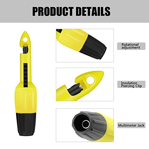 Wire Piercing Probe, Insulation Piercing Clip Tool for Multimeter Voltage 4MM