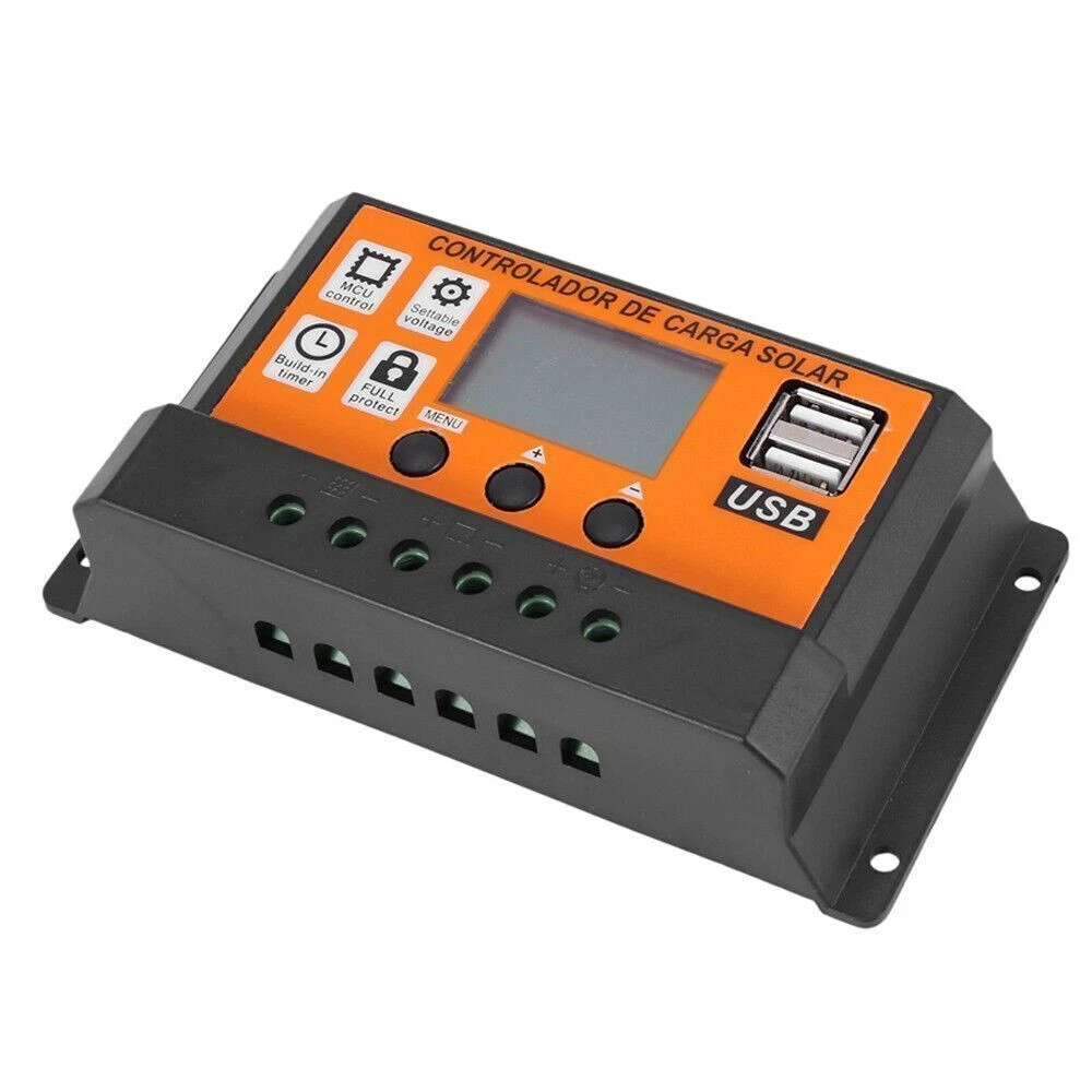 100A MPPT Solar Panel Regulator Charge Controller Auto Focus Tracking 12/24V US