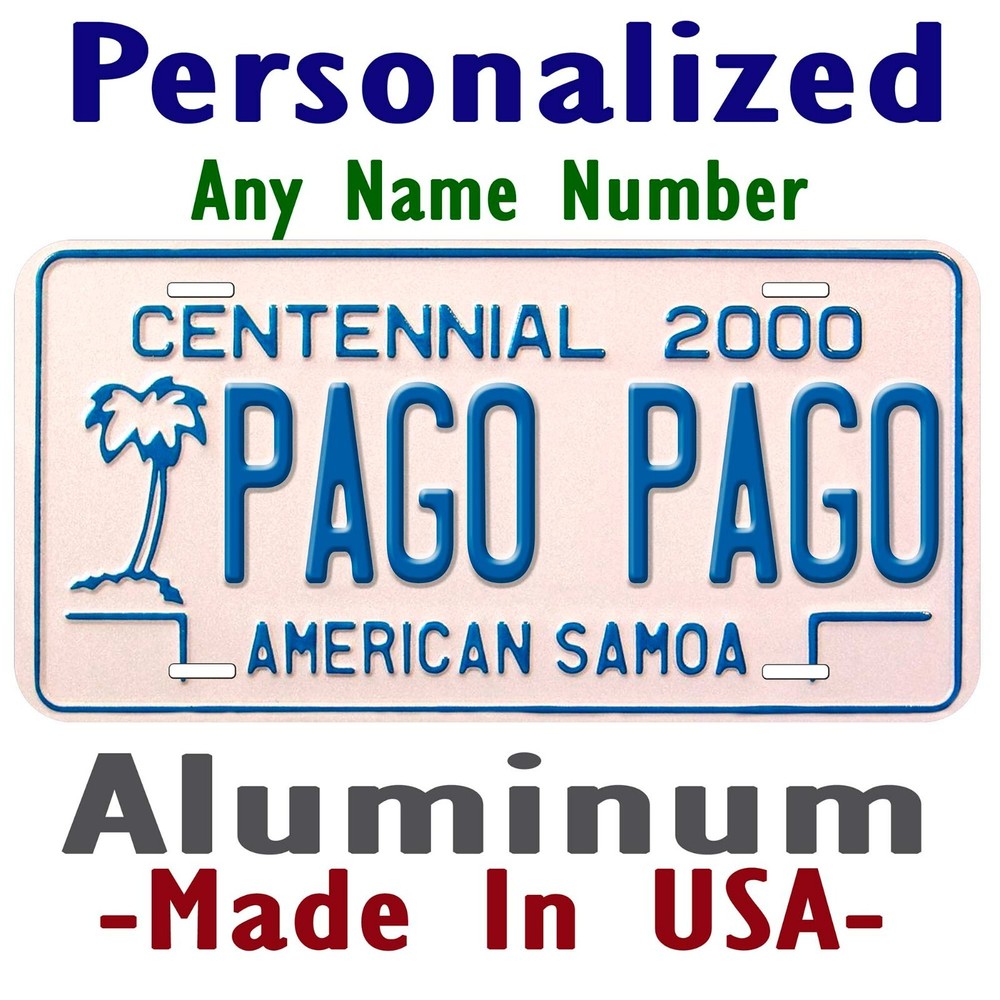 American Samoa 2000 Personalized Novelty Car License Plate