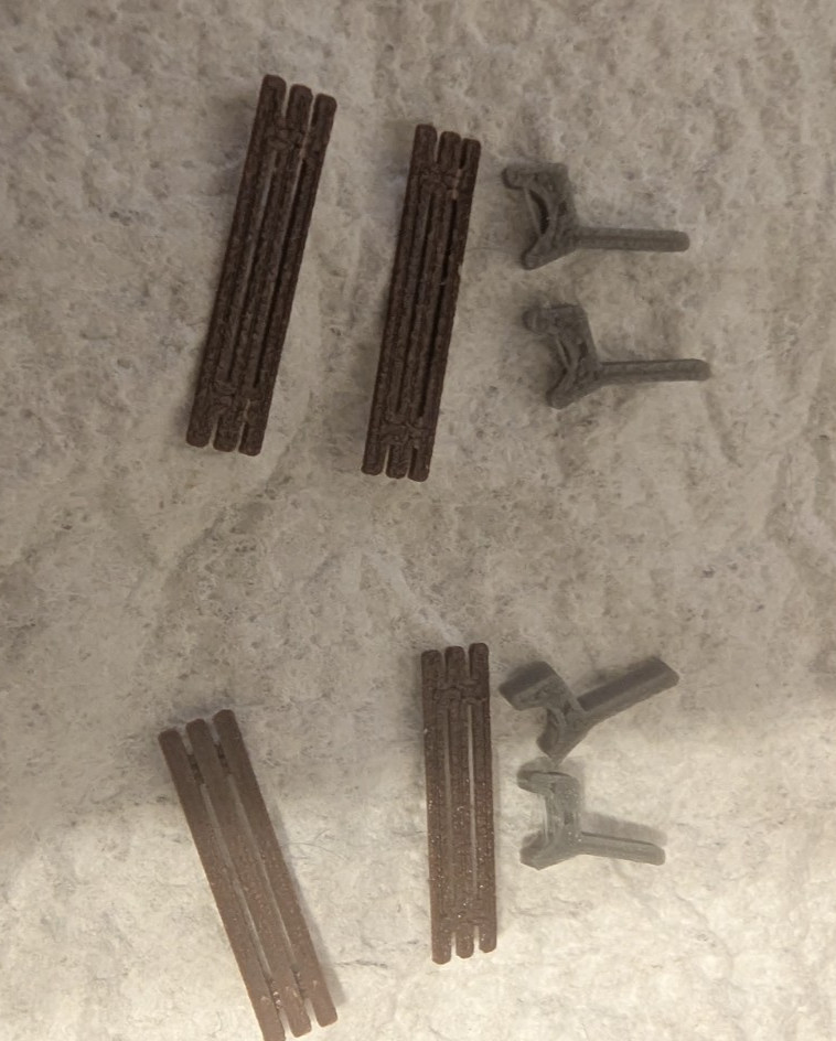 HO Scale 1:87 3D printed park bench x10