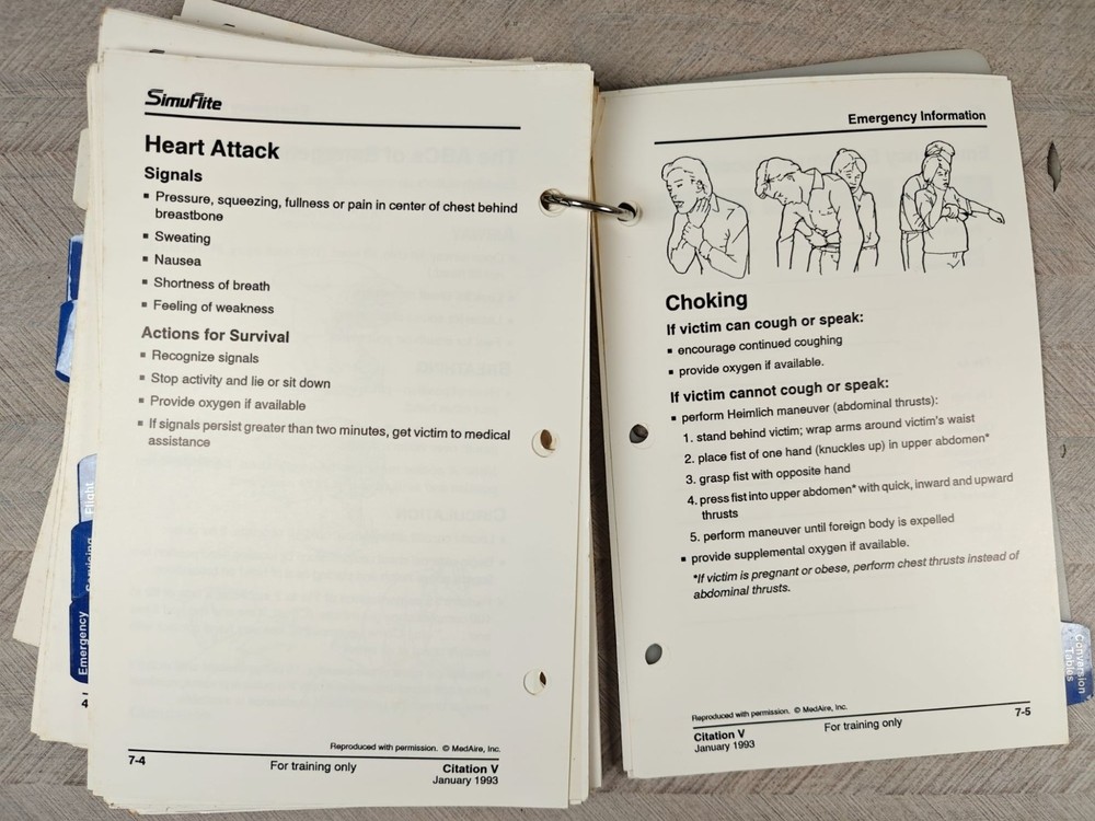Citation V Cockpit Reference Handbook SimuFlite 1993 Aviation Training Manual