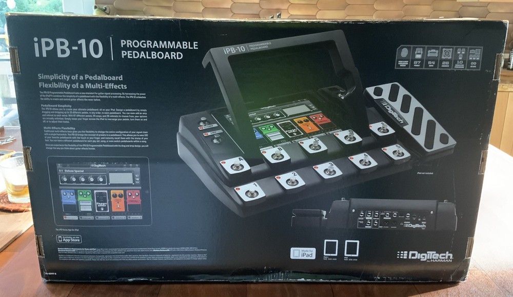 DigiTech iPB-10 PROGRAMMABLE PEDALBOARD For Guitars 20-0347-A