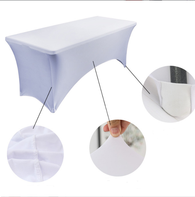 Spandex Fitted Tablecloth Rectangular Stretch Table Cover for Wedding Party US