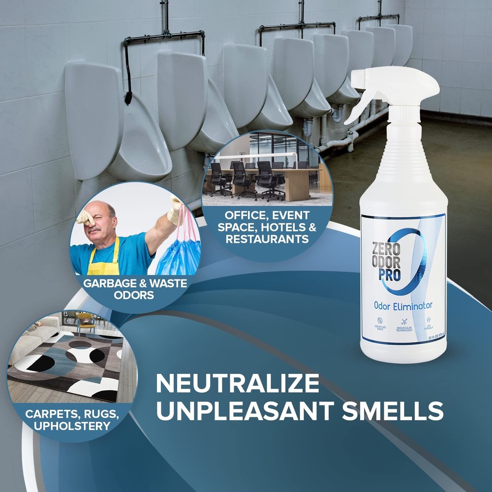 Zero Odor Pro - Commercial Strength Odor Eliminator - Neutralizer - Deodorize...