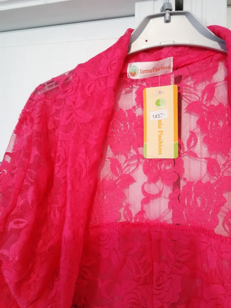 Pink Lace Cardigan Size Small