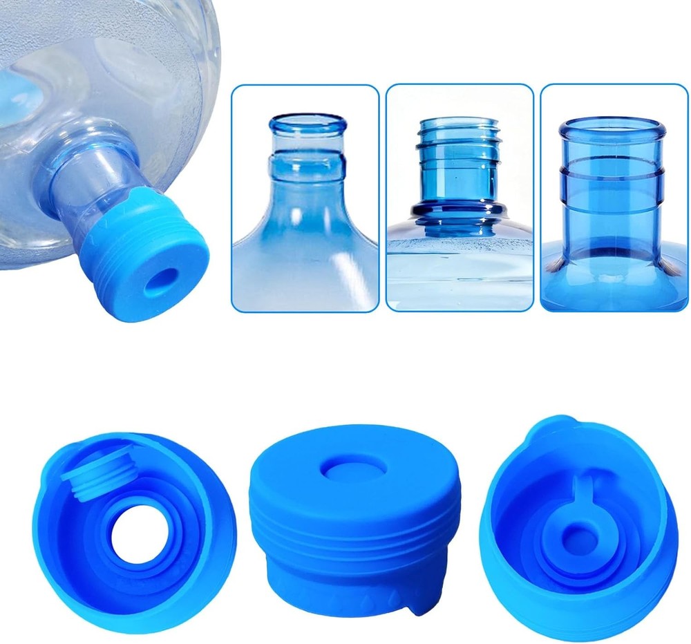 3 Pack 3 5 Gallon Water Jug Cap Silicone Reusable Replacement Water Dispenser