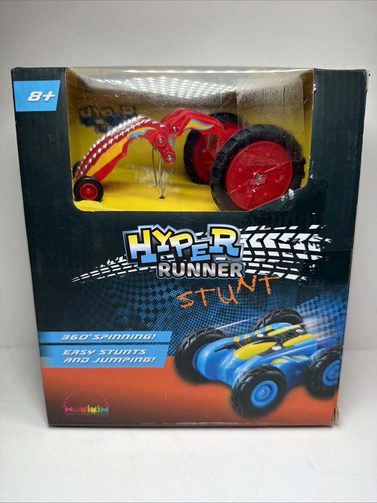 Hyper Runner Stunt Remote Control Race Car Performs High-Speed Stunts RED NEW