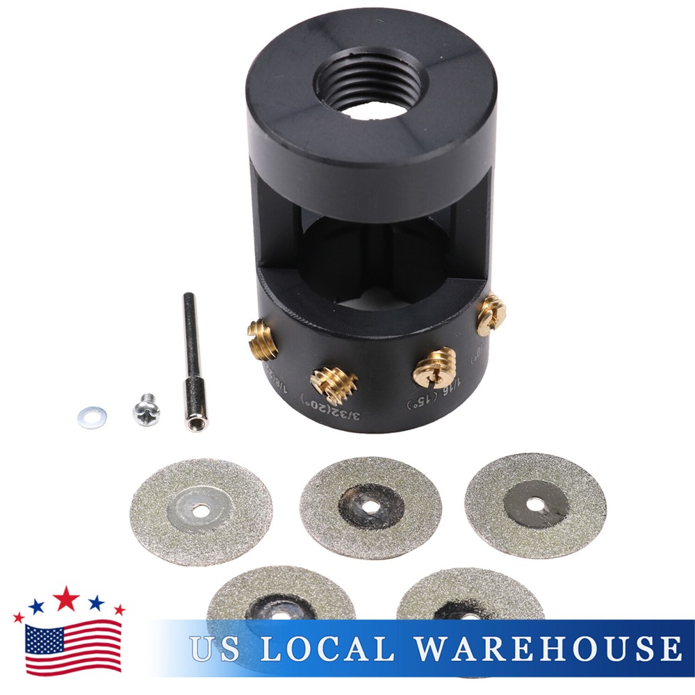 Black Tungsten Grinder Sharpener Multi-Angle & Offsets Head Tool TIG Welding