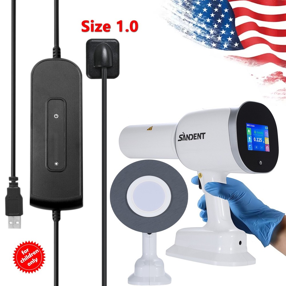 Dental X Mobile Unit Ray Machine High Frequency + Shield w/Screen + Sensor 1/2.0