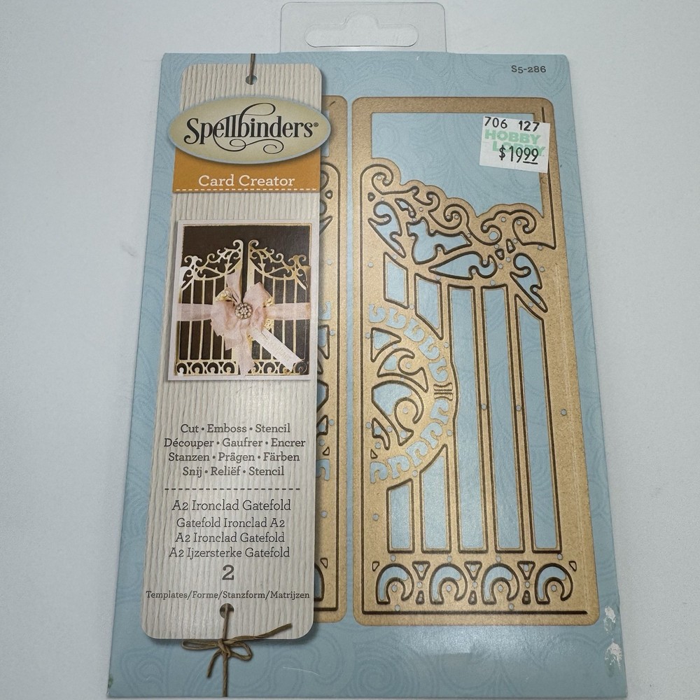 Spellbinders Card Creator A2 Ironelad Gatefold Die Cutting Emboss