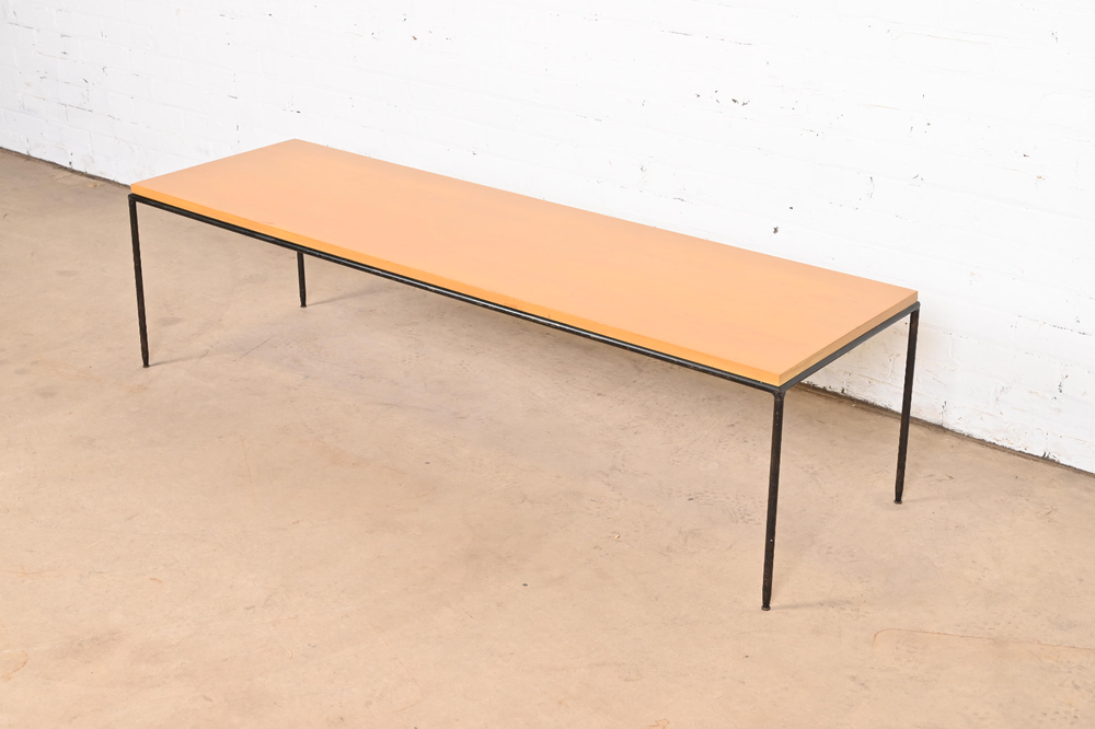 Paul McCobb Planner Group Birch and Iron Coffee Table or Bench, 1950s