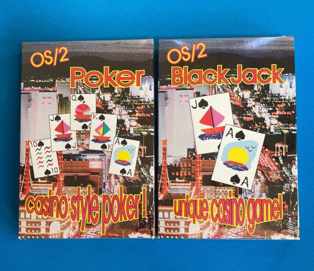 OS/2 BLACK JACK AND POKER GAME SOFTWARE BUNDLE COLLECTOR'S EDITIONS