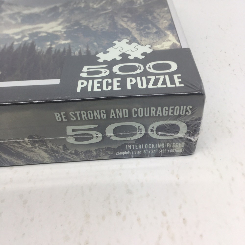 North Cascade Range Washington Be Strong & Courageous 500 Pc. Puzzle - Read