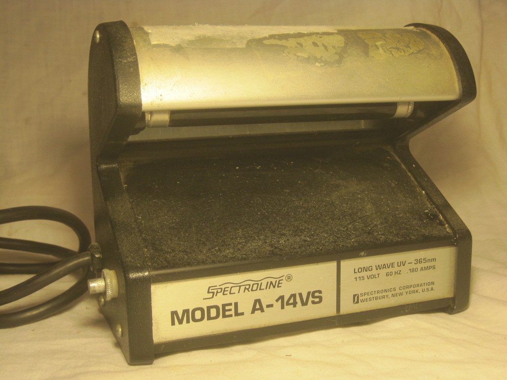 *not tested Spectroline A-14VS Long Wave UV electric lamp light blacklight