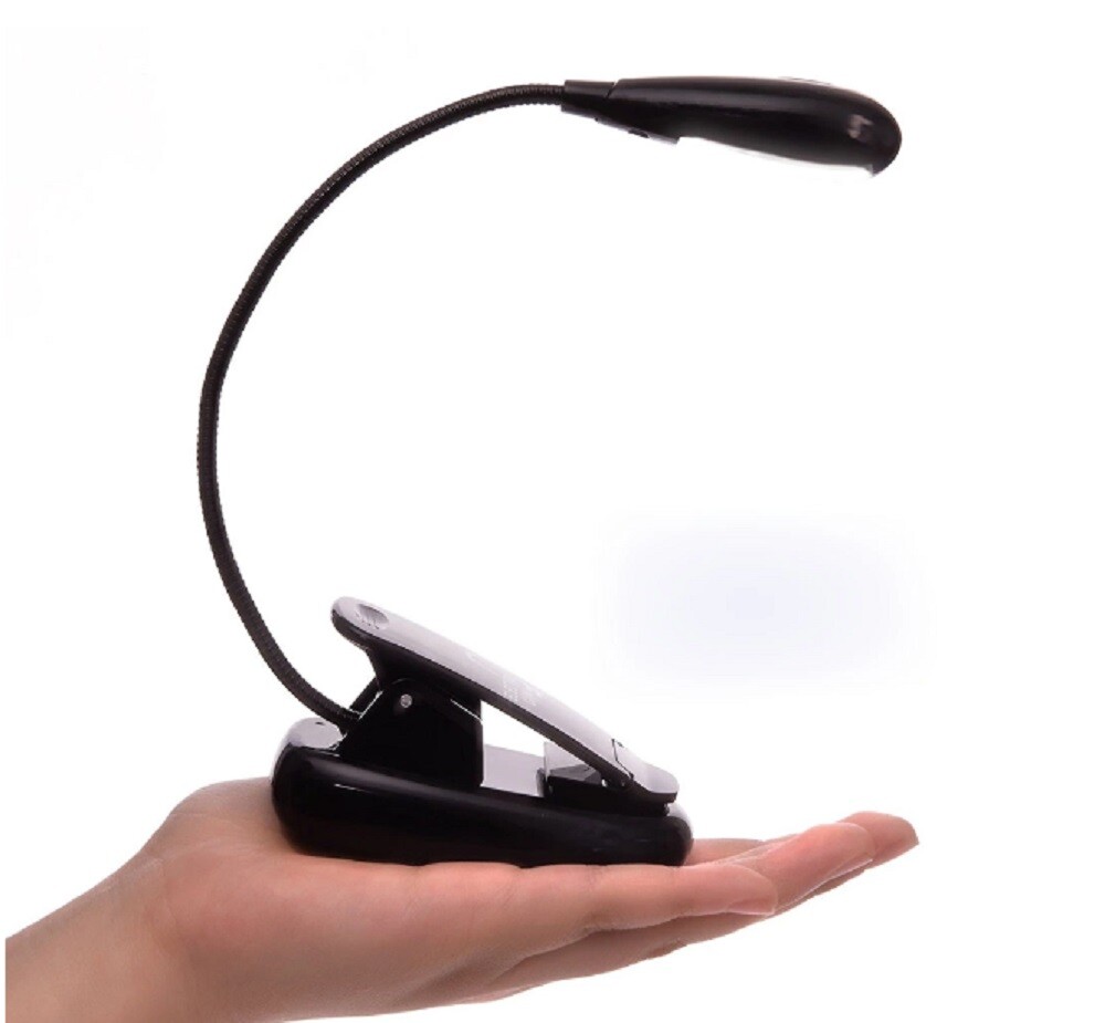 Flexible Clip-On LED Light Lamp - For Book Reading, Tablet, Laptop, PC, eReader