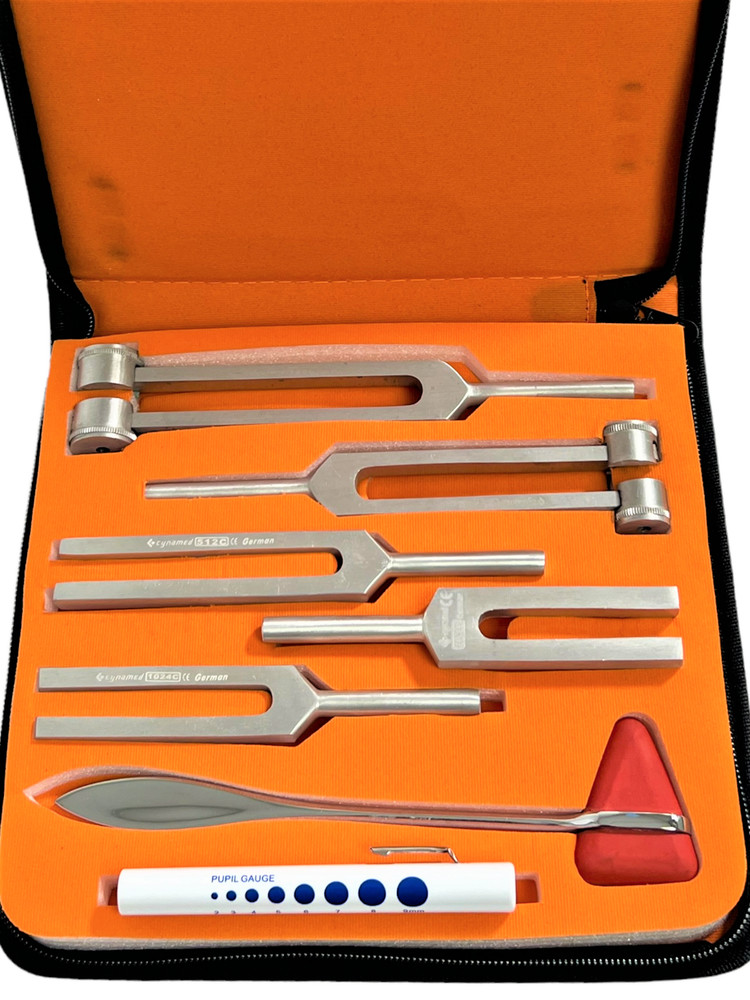 7 Tuning Fork Set Medical Surgical Chiropractic Physical Diagnostic Instruments