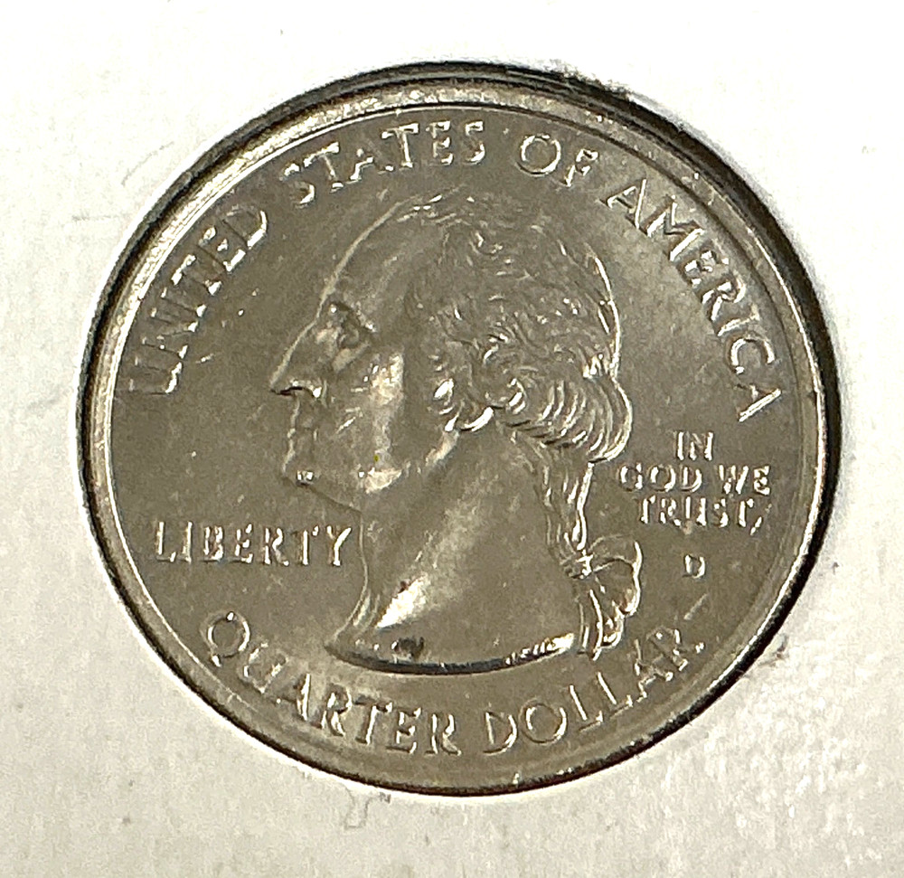 2004-D Washington Quarter - Wisconsin - Low Leaf error - BU.