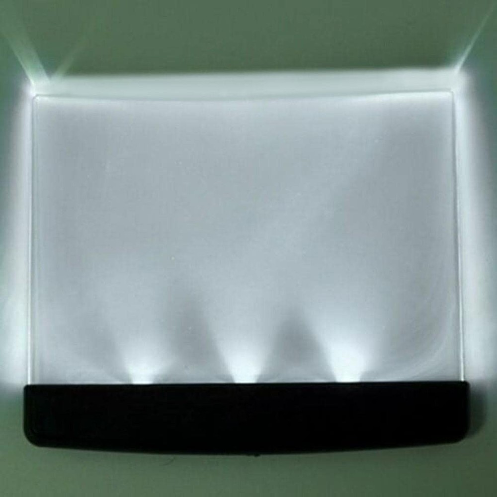 Flat Light for Reading in Bed at Night Clear LED Book Full Page Light Illumin...
