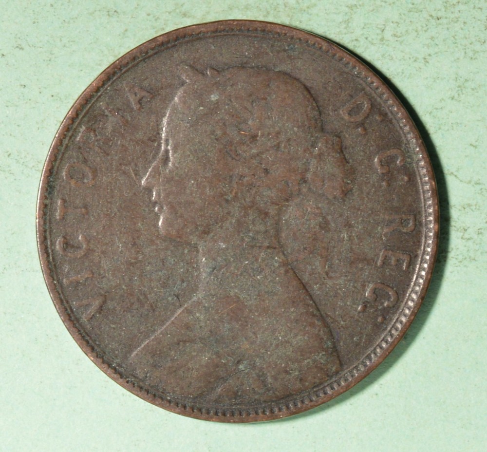1880 - Newfoundland Large Cent - INV#D189
