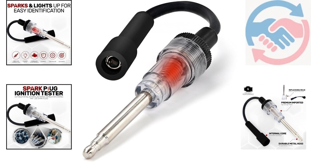 Portable Ram-Pro Spark Tester with Replaceable Bulb – Diagnose Ignition Easily