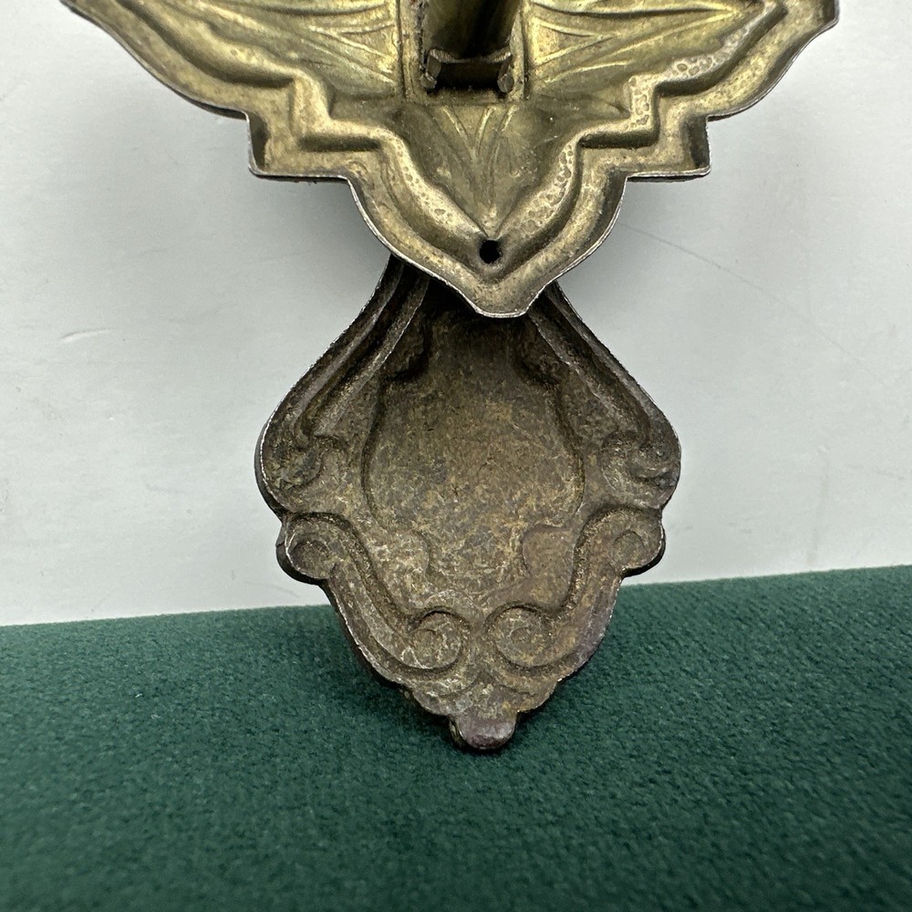 Brass 1920-30’s ART DECO Antique Hardware Pendant Teardrop Drawer Pull