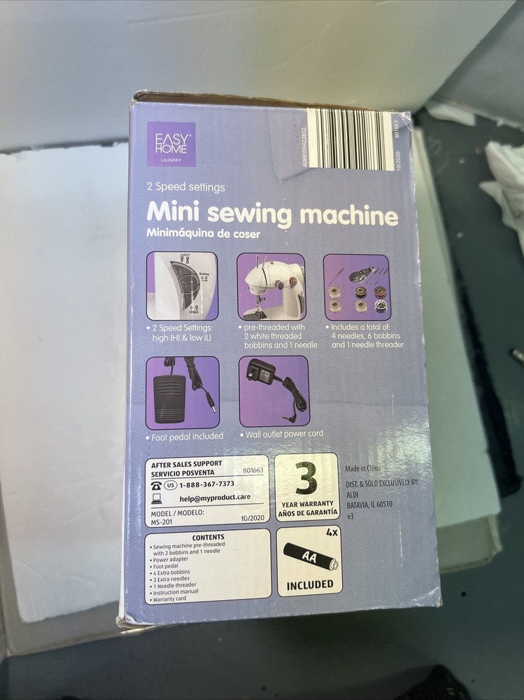 Easy Home Mini Sewing Machine New Open Box