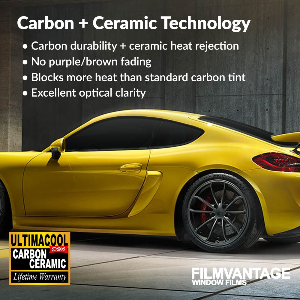 DUO CARBON CERAMIC PRECUT WINDOW TINT KIT FOR DEVILLE 71-76 SIDE + REAR