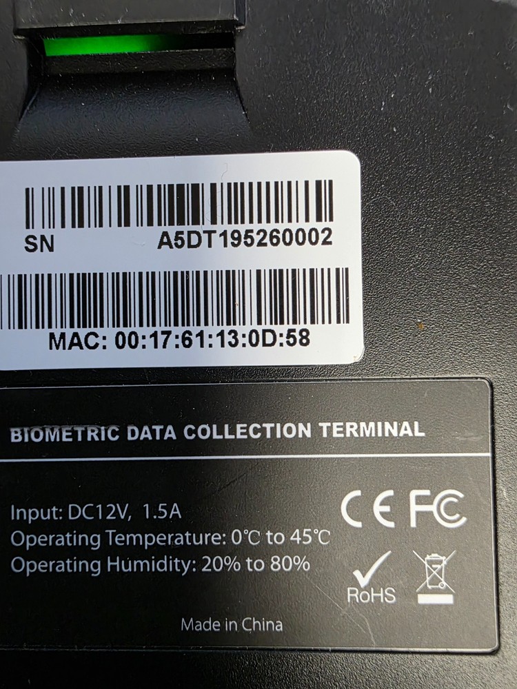 PAYCOR Time Collection System - USED - Works but items missing like book