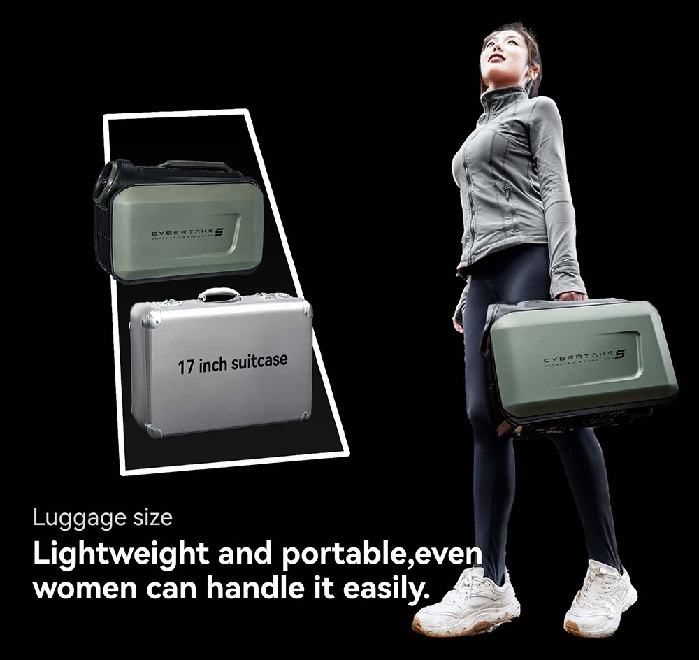 CYBERTAKE S1 Pro Portable Air Conditioner with Panasonic Compressor for Camping