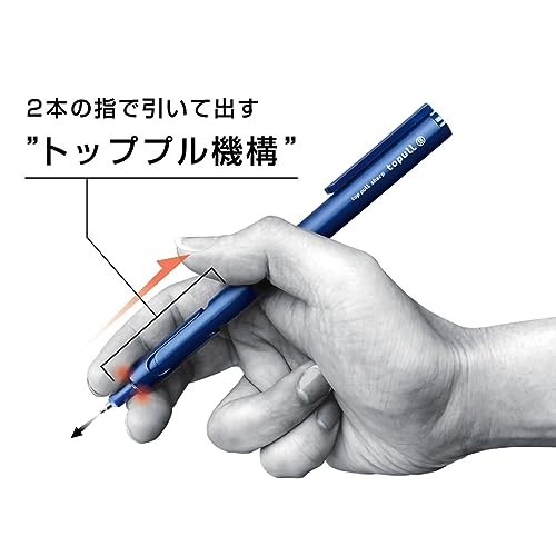 Sun-Star Topull S Mechanical Pencil 0.5mm Blue Top-Pull Function Japan Import