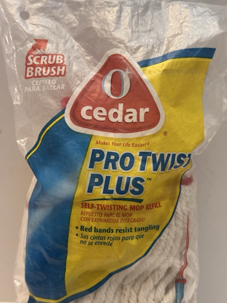 O-Cedar Pro Twist Plus Mop Head Refill Self Twisting Mop Refill