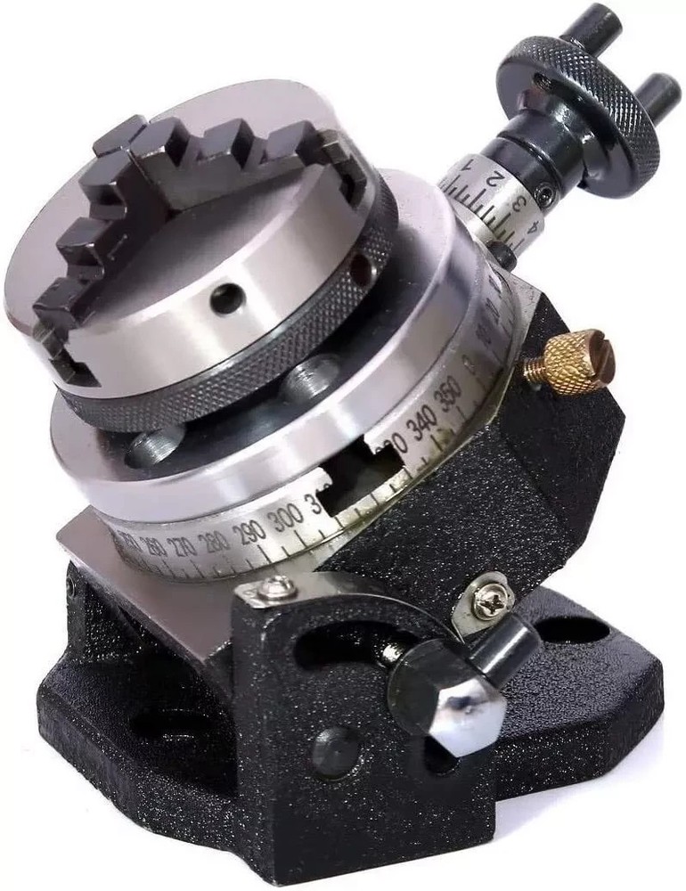 Rotary Table Tilting 4"100mm with 3 Jaw 65mm Self Centering