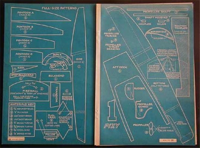 10" 3 point Hydroplane Tether or Free run How-To build PLANS