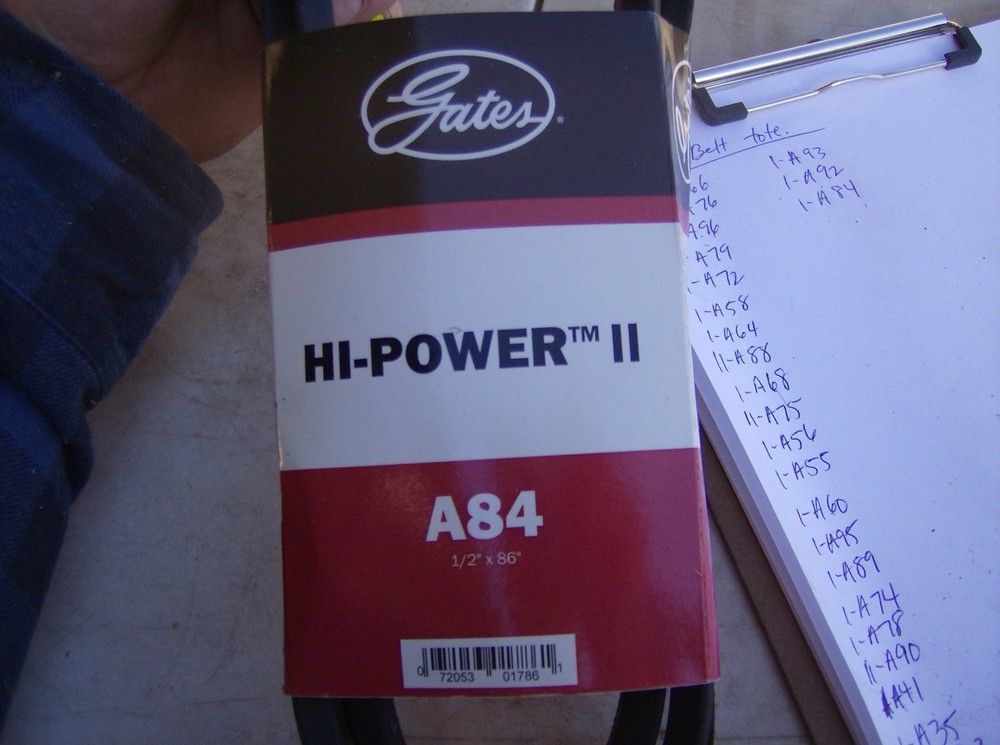 GATES HI-POWER A84 V BELT
