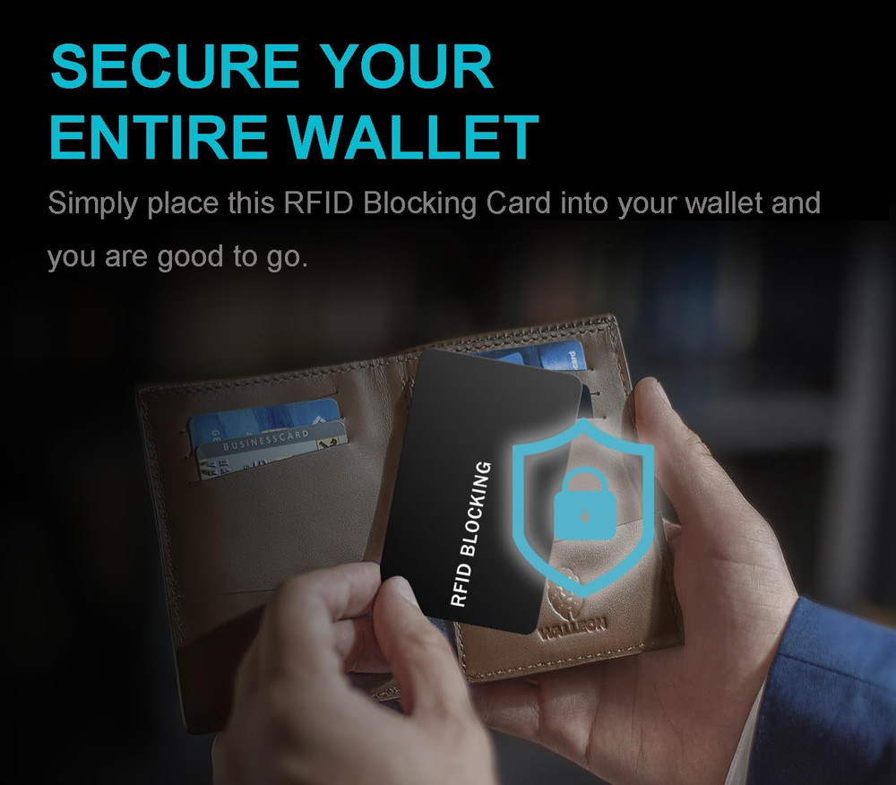 RFID Blocking Card NFC Contactless Credit ID Protector Wallet Guard 5 Pack