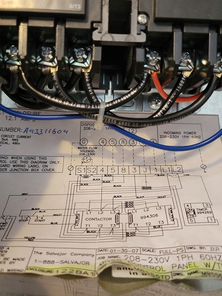 Salvajor MRSS5 Manual Reversing Control Assembly, Start/Stop MRSS