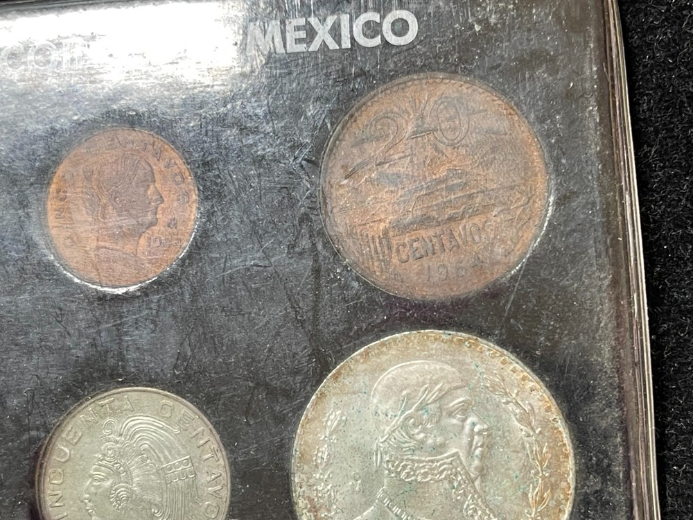 1964 Mexico 6 Coins Mint Set #2