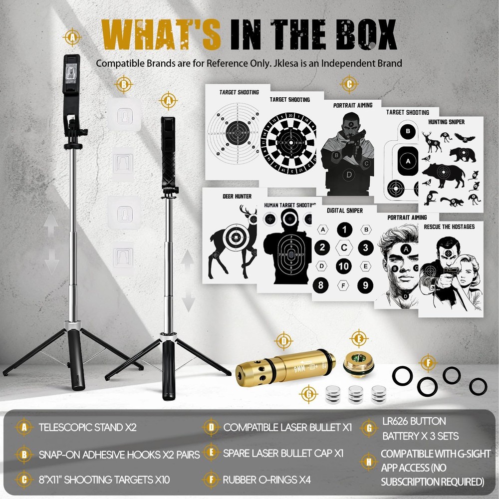 Dry Fire Laser Training System, Shooting Training, Compatible with Gold