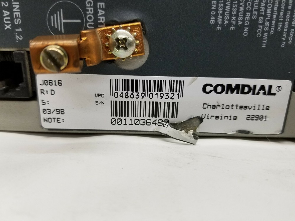 Comdial J0816 Impact DSU II Phone System Key Service Unit