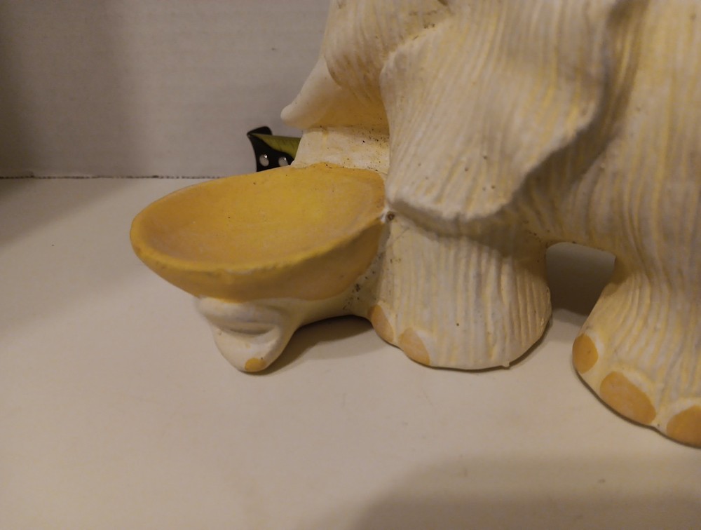Unfinished Ceramic Bisque Elephant Ring Holder