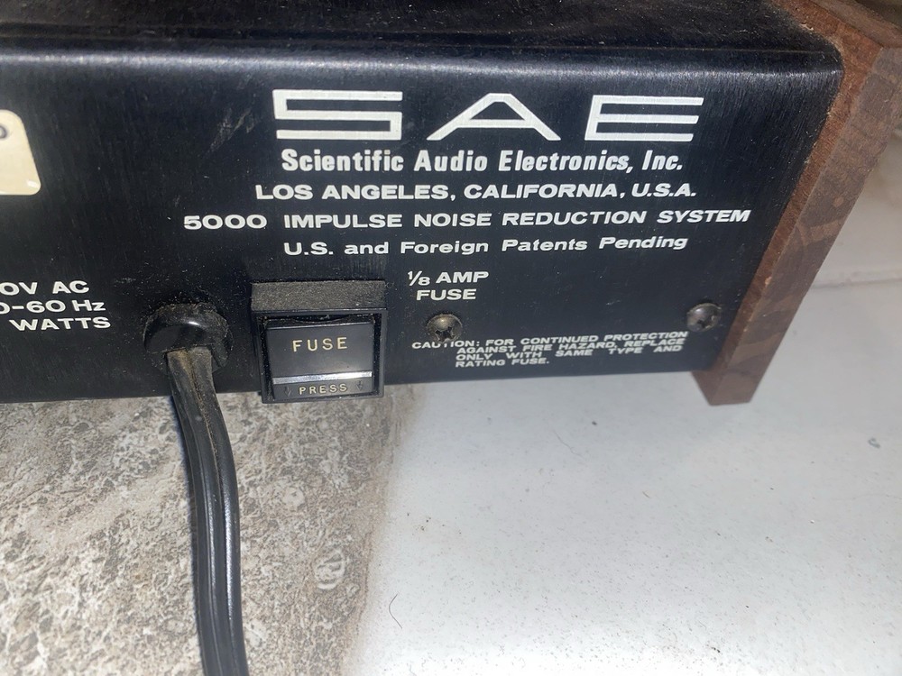SAE Model 5000 Impulse Noise Reduction Box Untested