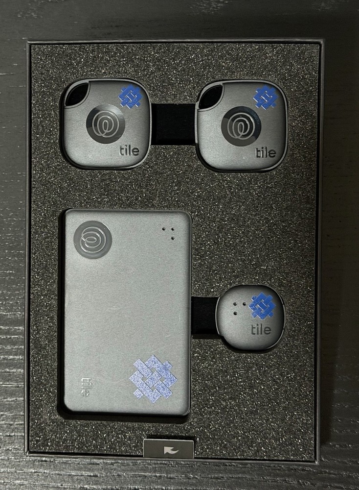 Life360 Tile Mate Essentials - iOS & Android Bluetooth Trackers. 4-Pack (Black)