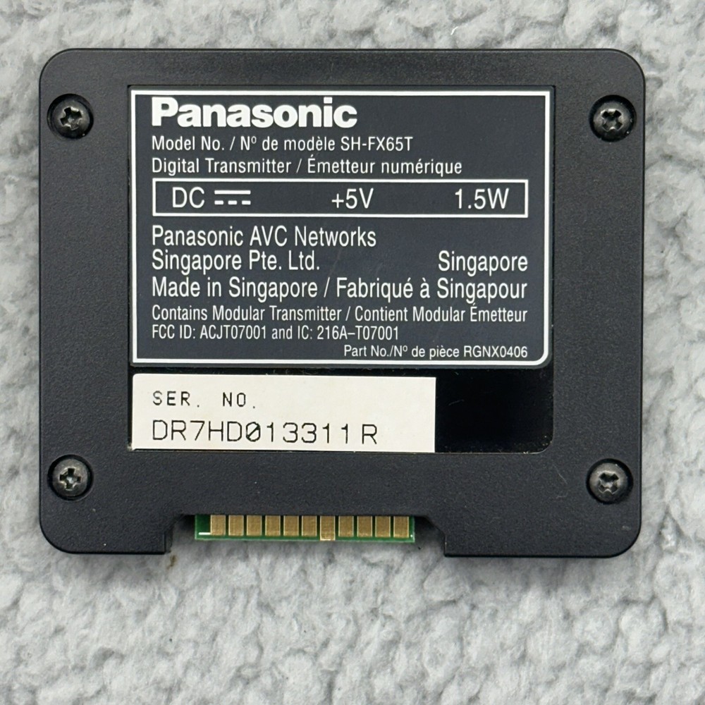 Panasonic SH-FX65T Wireless Speaker System Digital Transmitter