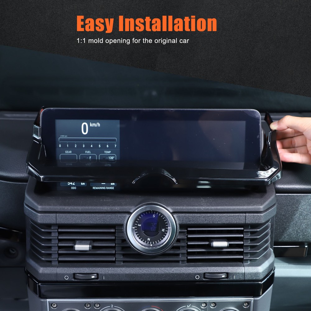 ABS Gloss Black Navigation Screen Frame Cover for Ineos Grenadier