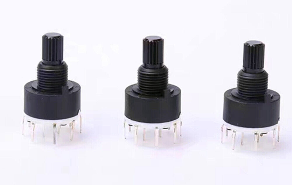 Rotary Switch 2 Pole 3 4 position 1 Pole 5 6 8 Position Axis Band Switch SR16MM