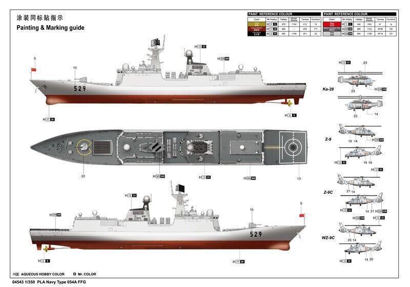 Trumpeter 04543 1/350 PLA Navy Type 054A FFG
