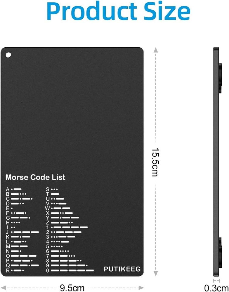 Classic Morse Code Learning Key - Rust-Resistant Steel Table for Enthusiasts