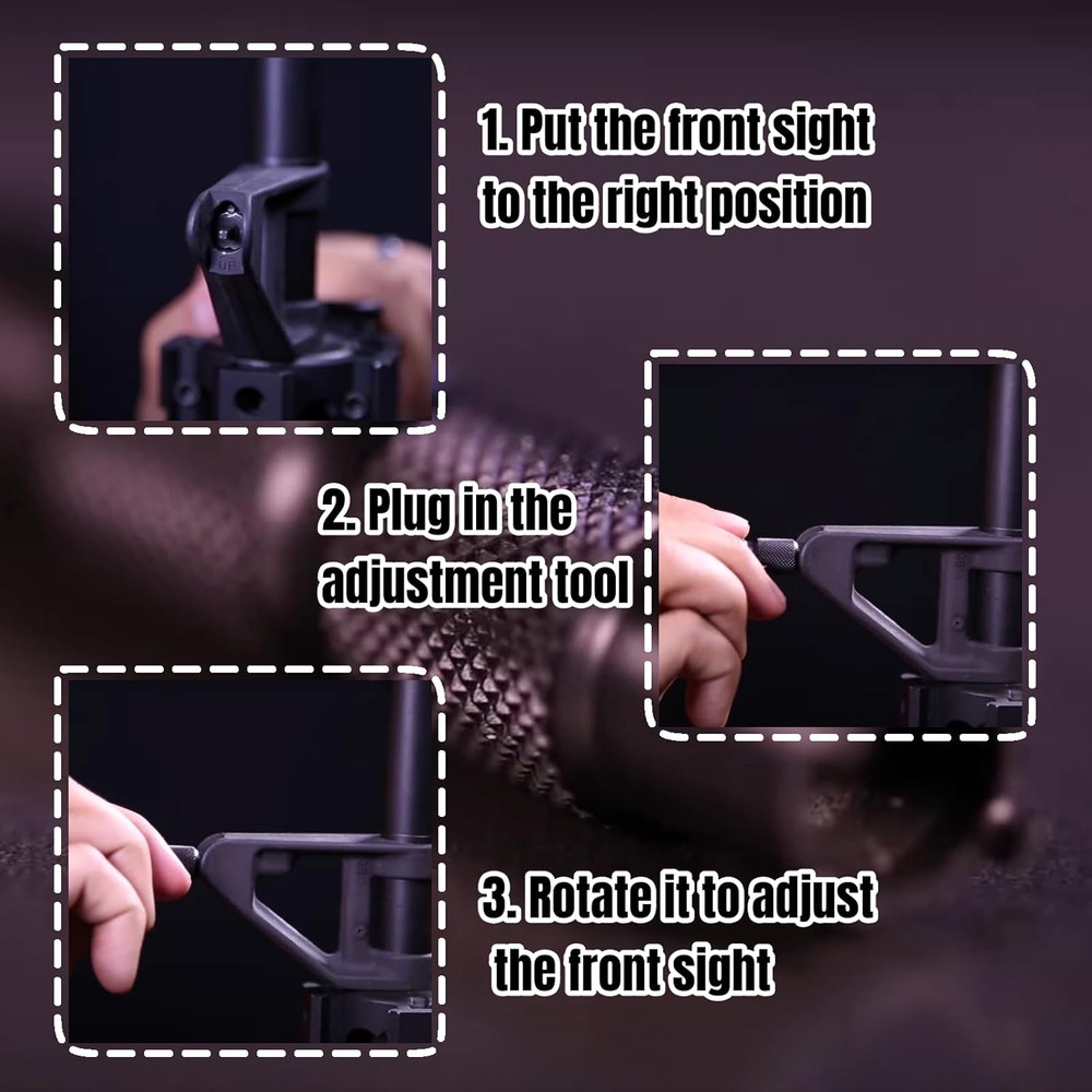 1 PCS Front Sight Tool Precise Front Sight Adjustment Tool with 4 & 5 Prong f...